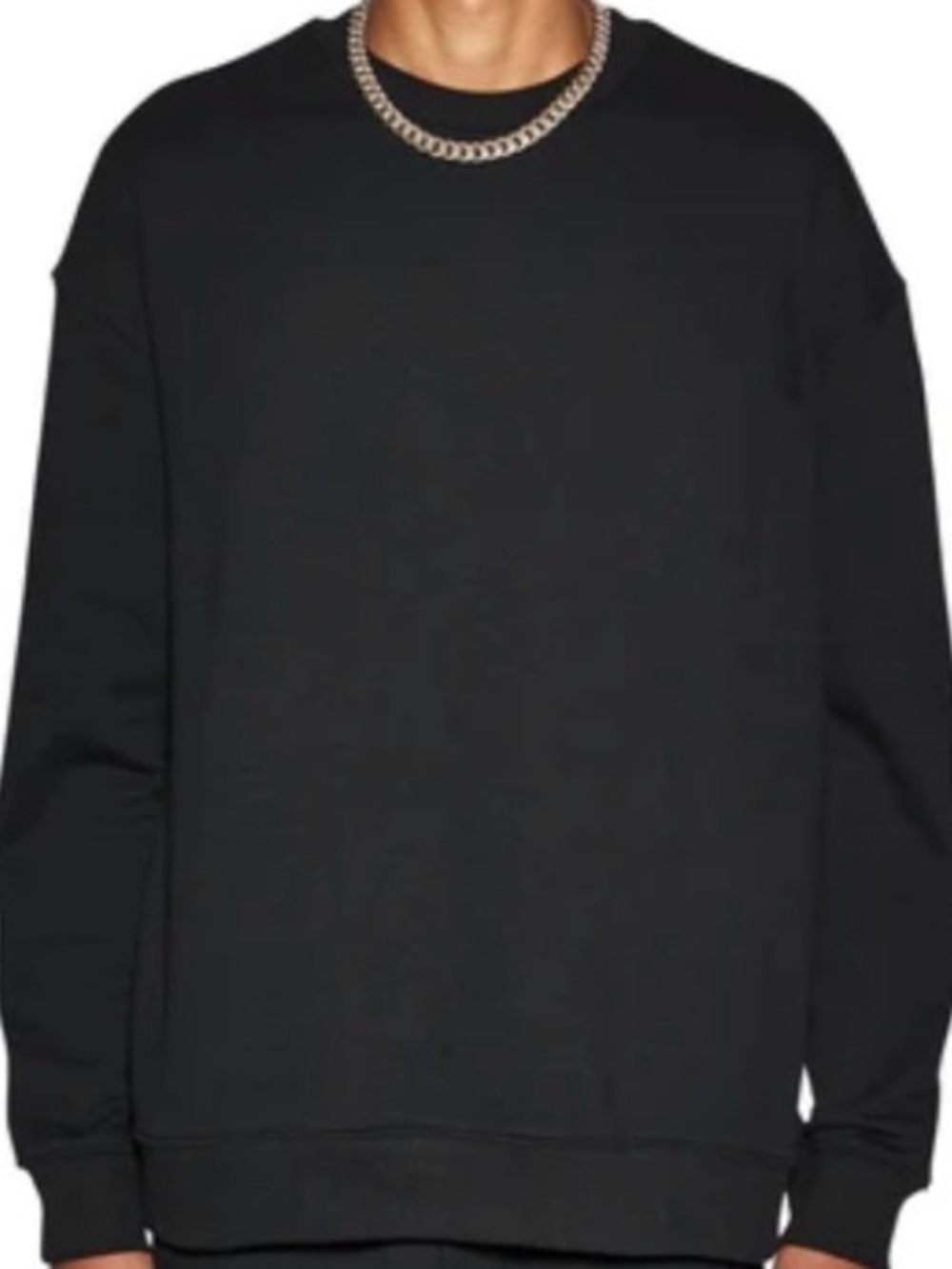 Ksubi Black Sweatshirt with White Cross Grid
